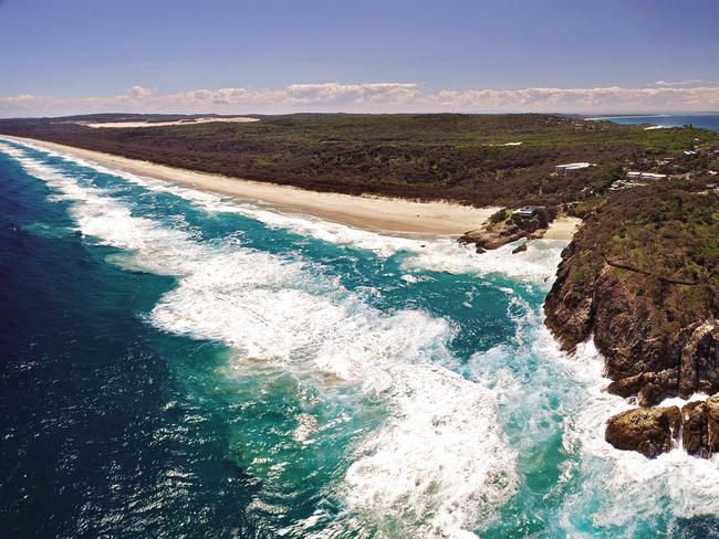 Aerial image of Point Lookout at North Stradbroke Island