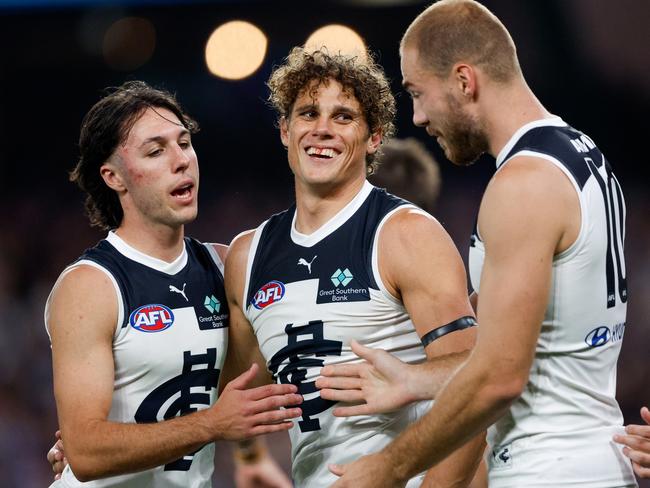 Charlie Curnow has scoffed at suggestions he could leave Carlton as part of a list revolution.