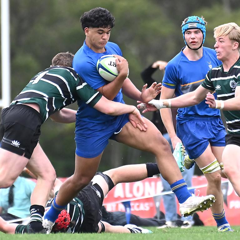 Harry Solofa. GPS Rugby Churchie Vs BBC Saturday August 10, 2024. Picture, John Gass