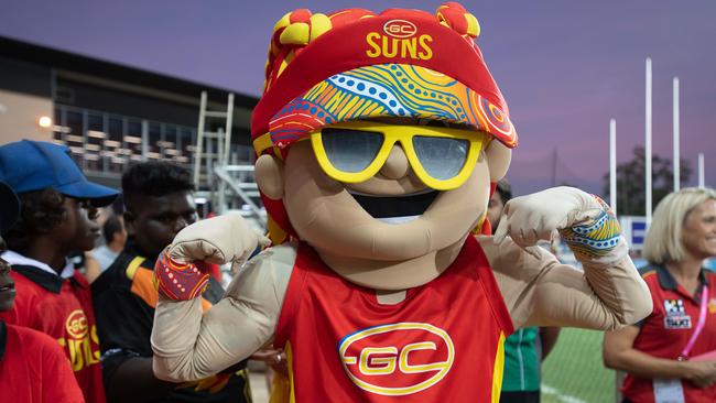 Gold Coast Suns match vs Adelaide Crows at TIO Stadium. Picture: Pema Tamang Pakhrin