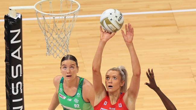 English NSW Swifts star Helen Housby. (Photo by Jenny Evans/Getty Images)