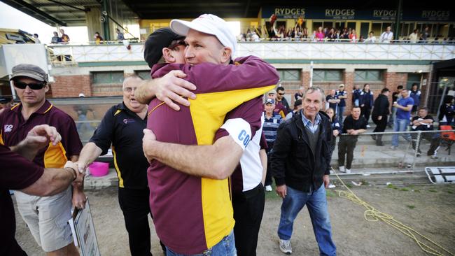 A happy Gary Ramsay after the final siren.