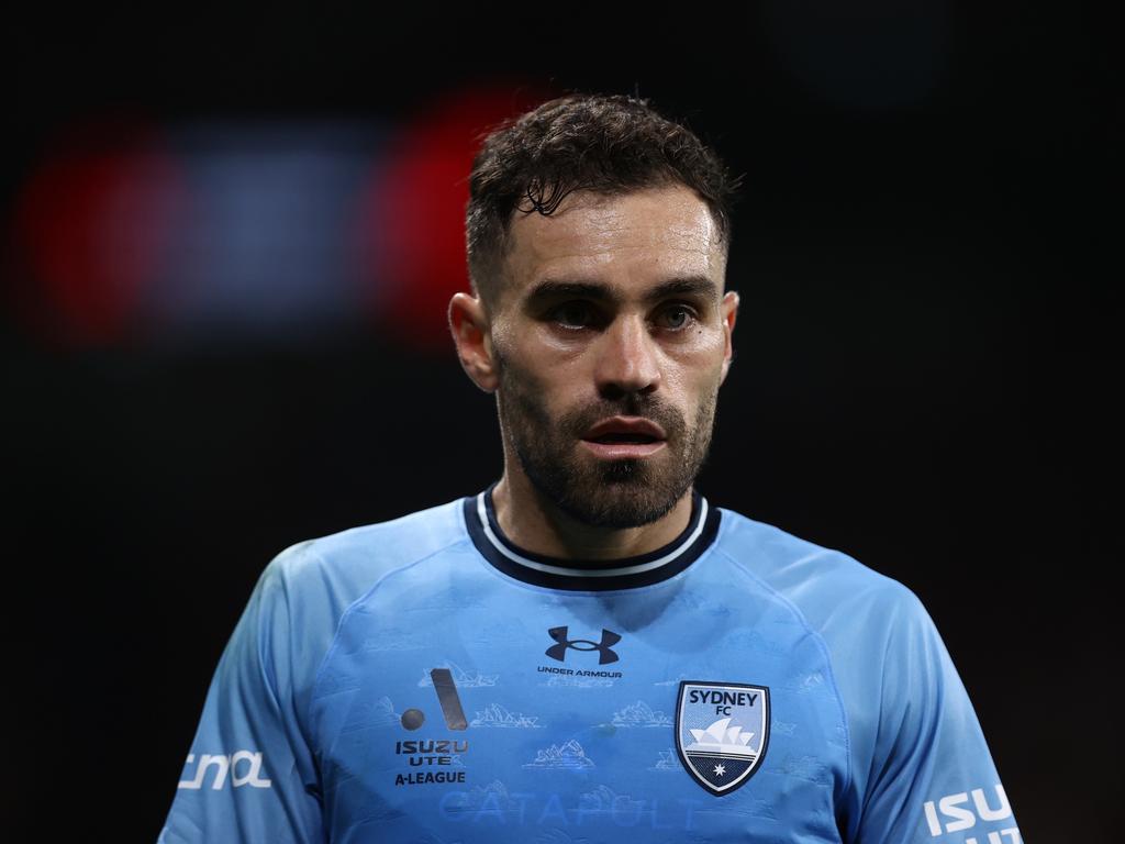 Sydney FC star Anthony Caceres has been named in the Socceroos squad. Picture: Jason McCawley/Getty Images)