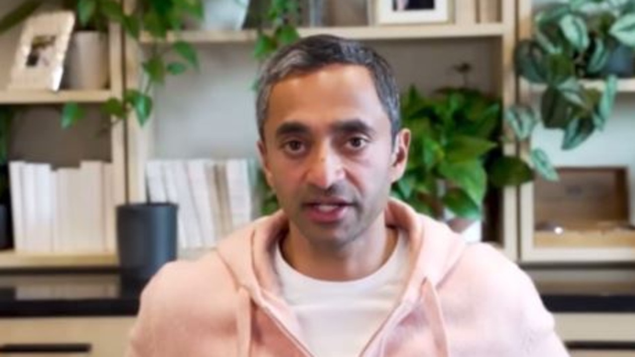 Venture capitalist Chamath Palihapitiya said the tariffs could raise upwards of $750 billion a year. Picture: X