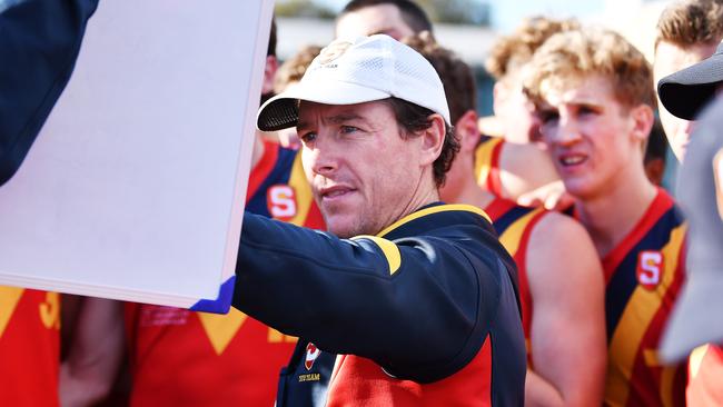 Tony Bamford coach of South Australia during the Under 18 AFL Championships match between South Australia and Vic Metro at Alberton Oval. Picture: Mark Brake/Getty Images