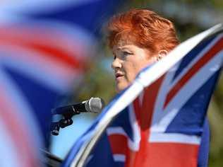 SPEAKING OUT: Pauline Hanson is a love or hate figure who is sure to spark controversy. Picture: Chris Ison ROK190715crally4