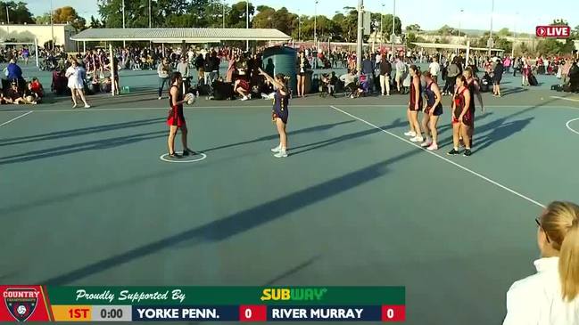 REPLAY: SA Country Netball Championships - York Peninsula vs River Murray (U17's Div1B) - Court 6