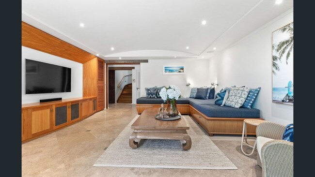 This home at Wategos beach has reportedly sold for a record-breaking $22 million.