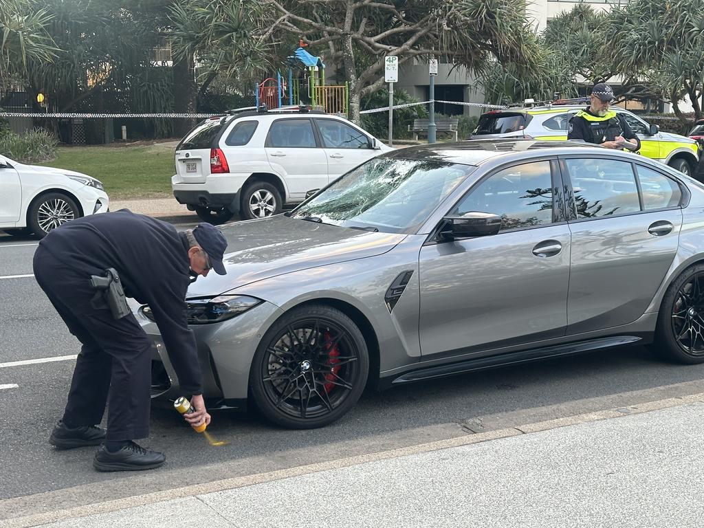 Police investigators working at the scene. Picture: Ashleigh Jansen.