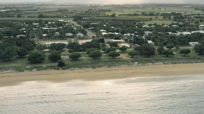 Aerial photos of the Queens Beach area at Bowen where Rachel Antonio is last confirmed to have been seen alive.