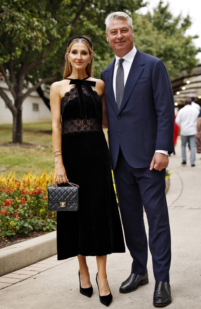 Kate Waterhouse and Luke Ricketson attend Golden Slipper race day at Rosehill Racecourse. Picture: Sam Ruttyn