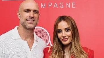 January 12: Chris and Bec Judd at the Piper Heidsieck party on Sunday. Picture: Supplied