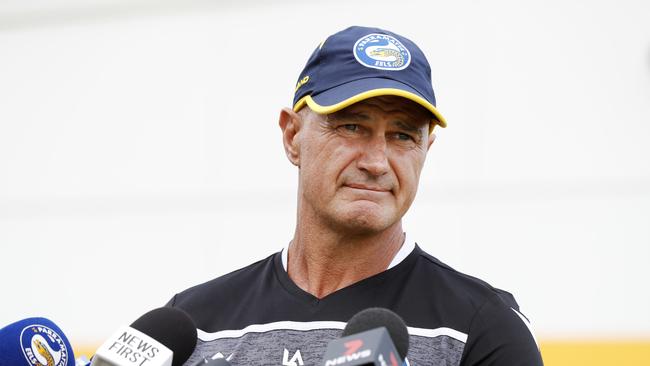 Parramatta Eels head coach Brad Arthur won’t hesitate to pick his son Jake again this season. Picture: Jonathan Ng