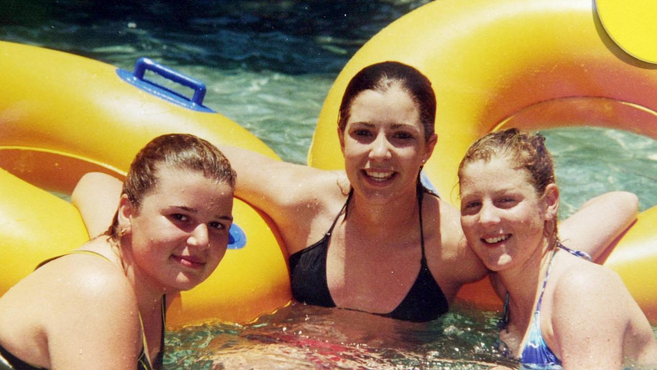 Abbey Borgia, Kristie Webster (middle) and Vanessa Bowden. Abbey died following the Bali nightclub bombing.