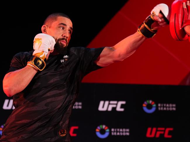 Robert Whittaker fight Ikram Aliskerov in Riyadh, Saudi Arabia this weekend. Picture: Jeff Bottari/Zuffa LLC via Getty Images