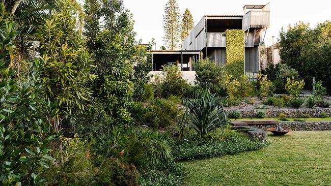 The judges were impressed that the redesign saw much of the block given up to the landscaping not the house. Picture: Marnie Hawson