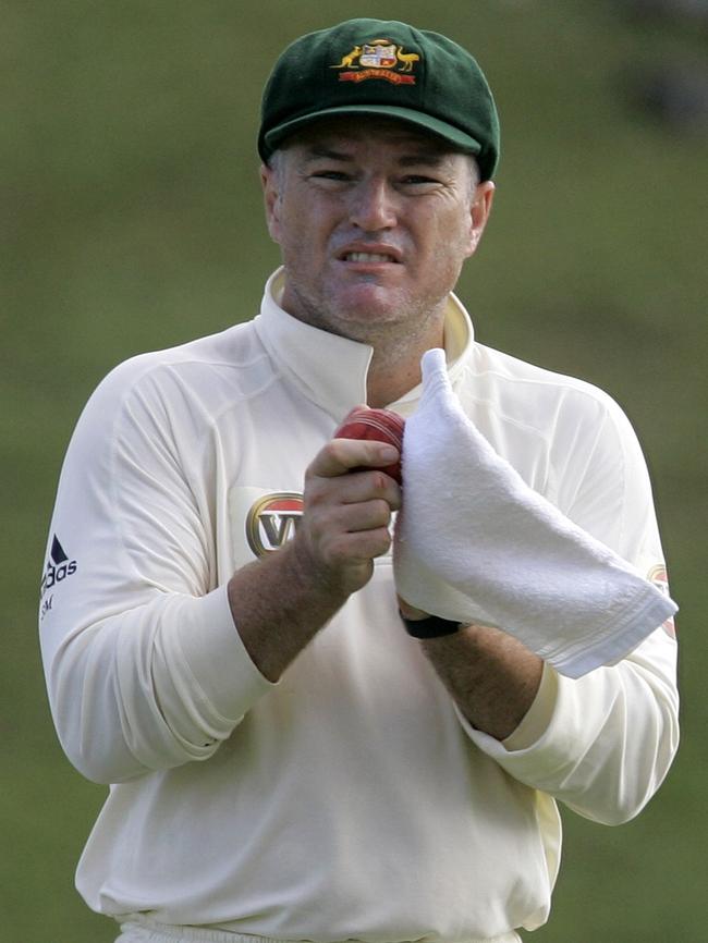 Stuart MacGill on the pitch in 2008. Picture: AP