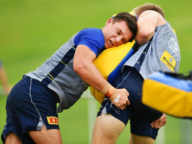 NRL; North Queensland Cowboys pre-season training at Willows Sports Complex. Scott Drinkwater . Picture: Alix Sweeney