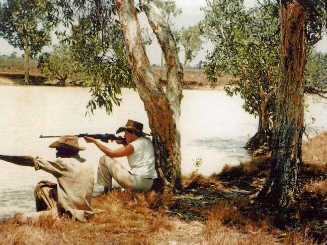 Shooting crocodiles. Picture: Contributed