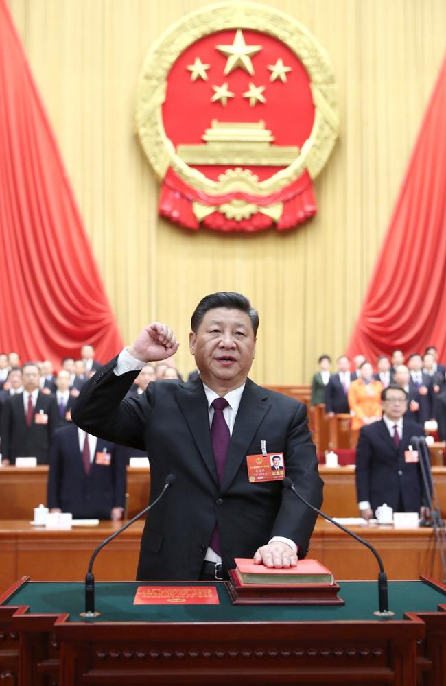 Xi has been accused of using the corruption probe to purge political opponents to install loyalists of his own in their place. Picture: Xinhua/Ju Peng