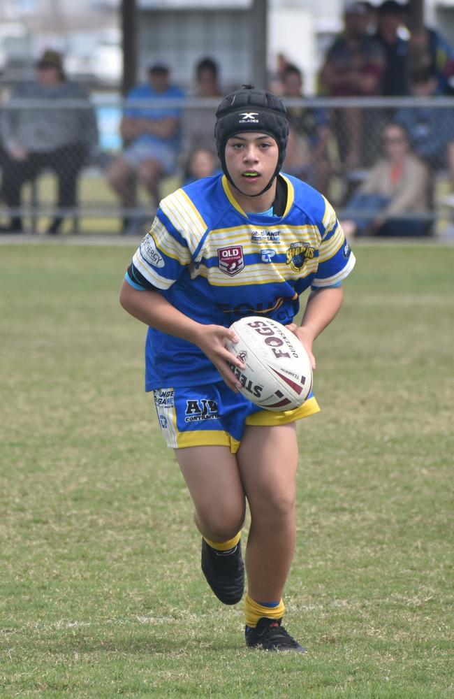 Zane Cavanagh in the Bulldogs v Souths Sharks final in the RLMD U14s division in Mackay. August 14, 2021. Picture: Matthew Forrest