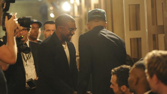 Later, he was all smiles inside the venue. Credit: AP Photo/Diane Bondareff