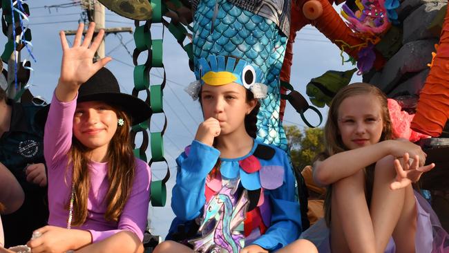Our Lady of Lourdes Primary School Ingham. Photographs from the Maraka Festival Street Parade around the Ingham central business district on Saturday. In an ‘Under the Sea’-themed celebration of all things Hinchinbrook, school students, community organisations, emergency responders and contestants vying for the prized Queen and Princess titles paraded around Rotary Park in the centre of the town. Picture: Cameron Bates