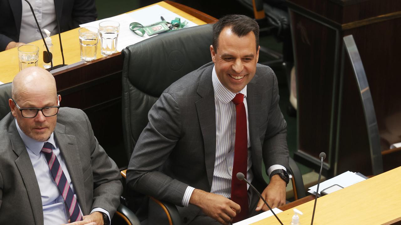 Labor member for Braddon Shane Broad with Labor member Clark Josh Willie. Picture: Nikki Davis-Jones