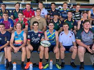 The Assumption College squad for the Confraternity Shield. (Back, from left) Hayden Grassens, Dan McVeigh, Tom Bell, Luke Hauff, Jarrod Millard, Ben Fischer, Lachlan Mahoney, Morgan Byrne (centre) Zac Beckwith, Jacob Meddleton, Wilson LeSuer, Ethan LeSuer, Sean Bryson, Nick Carrie, Augustus McDade, (front) Hayden Doherty, Jayden Lippi, Tom Spence, Sam Ogden, Jack Duggan, Connor Murphy, Nat Ryan and Jarrod Grayson. Picture: Bob Bell