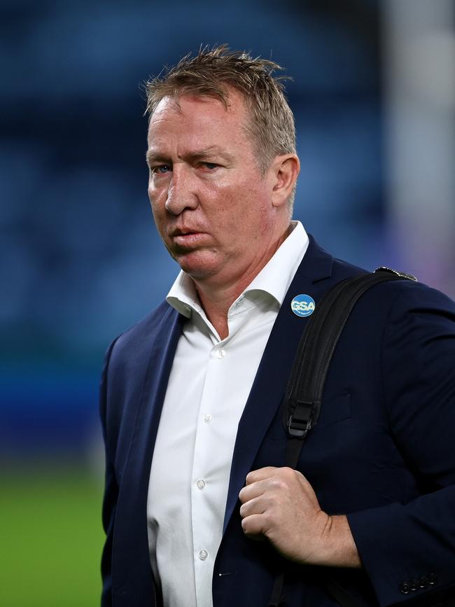 Paix met with Roosters coach Trent Robinson coach. Picture: NRL