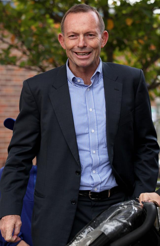 Ex-PM Tony Abbott is campaigning to hold onto his seat of Warringah. Picture: Hollie Adams/The Australian