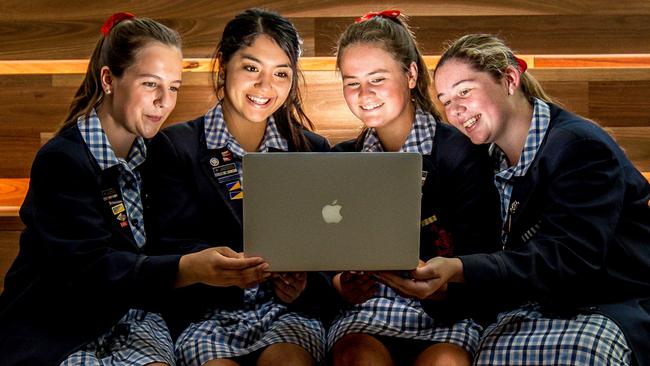 Toorak College senior school students are among pupils reaping the benefit of the CS in Schools program. Picture: Tim Carrafa.