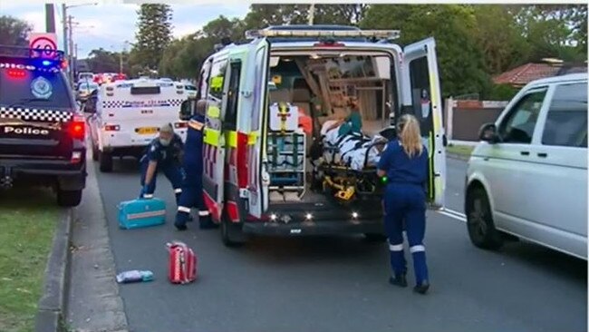 Emergency services on the scene earlier this month. Picture: 9 News