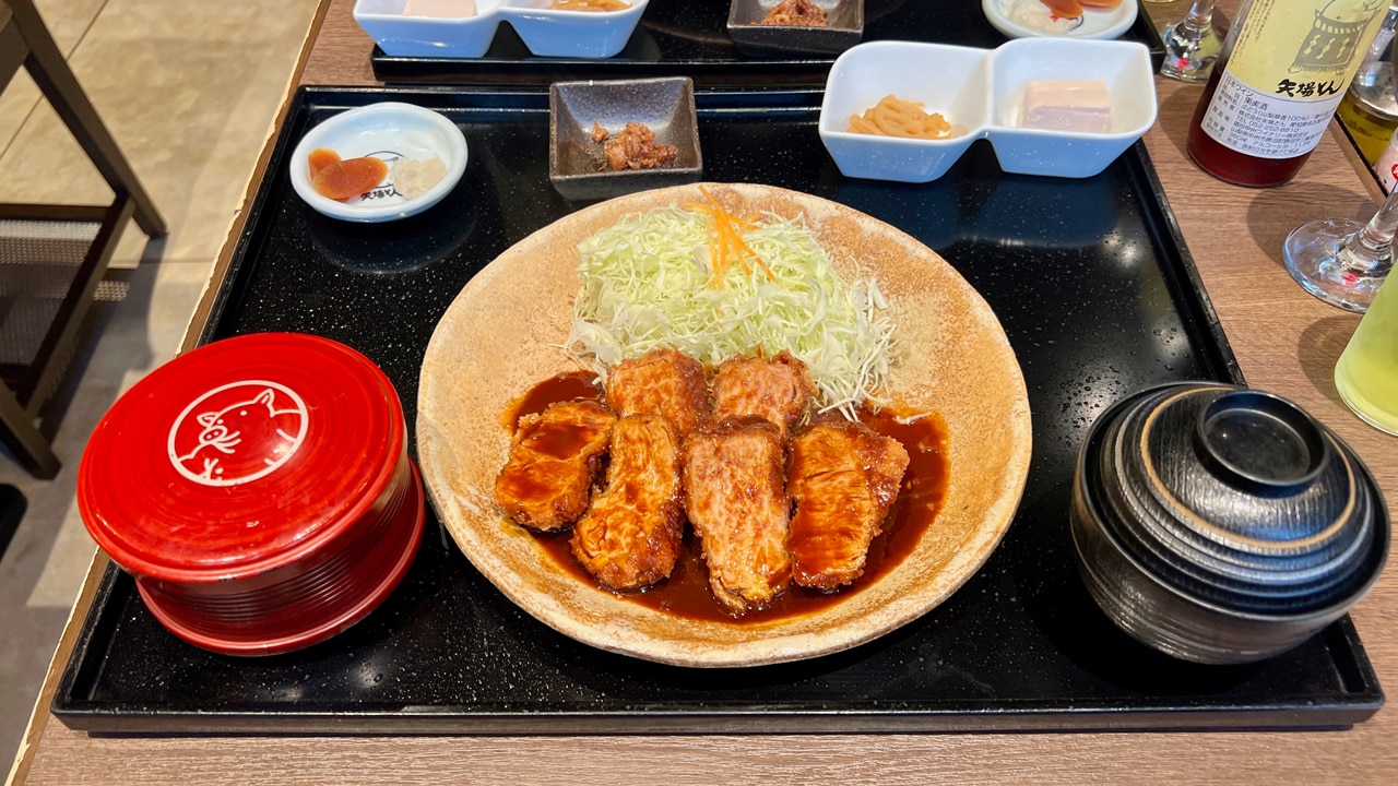 <h2>Try Nagoya meshi dishes</h2><p>The cultural cuisine of Nagoya&rsquo;s Aichi Prefecture, Nagoya meshi dishes include miso-katsu (deep fried pork cutlets in rich miso sauce), hitsumabushi (grilled eel on rice with a thick sticky sauce) and tebasaki (spicy fried chicken wings). The Kinshachi Yokocho area, near the castle, is a top place to find these and more in Japanese-style wooden houses. It&rsquo;s here at <a href="https://english.yabaton.com/" target="_blank" rel="noopener">Misokatsu Yabaton</a> that I watch their traditional red miso sauce that&rsquo;s been boiled with pork and other ingredients for hours being poured over my cutlets before I enjoy that delicious depth of flavour. Picture: Amanda Woods.</p>