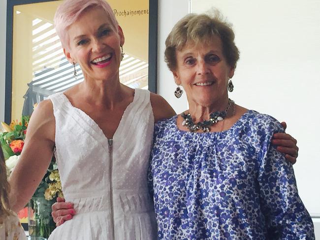 Jessica Rowe with mum Penelope and daughters Allegra, 10, and Giselle, 8