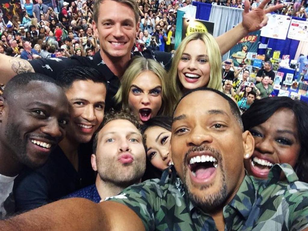 The cast of Suicide Squad during Comic-Con International 2016 at San Diego Convention Center on July 23, 2016. Picture: Instagram