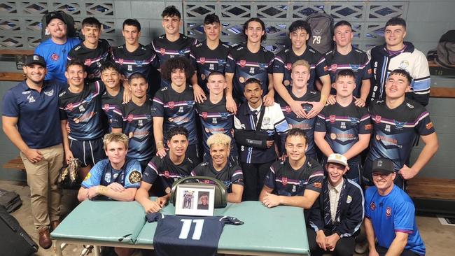 Caloundra SHS 2023 Langer Trophy rugby league team. Picture: Kylie McLellan