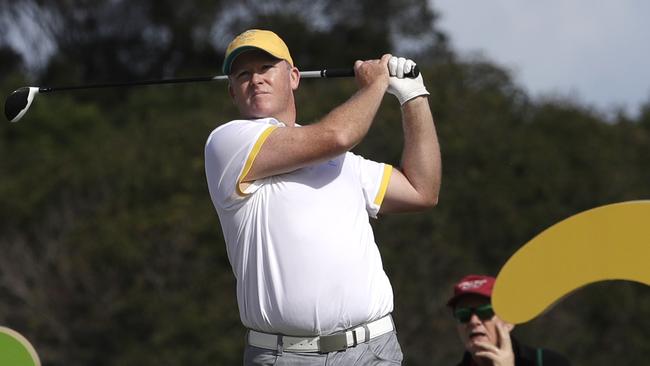 Marcus Fraser holds the lead in the Olympic golf tournament.