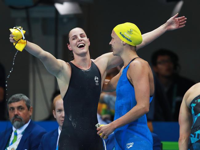 Australia's Bronte Campbell in the Women's 100m Freestyle Final on day six of the swimming at the Rio 2016 Olympic Games. Picture: Phil Hillyard