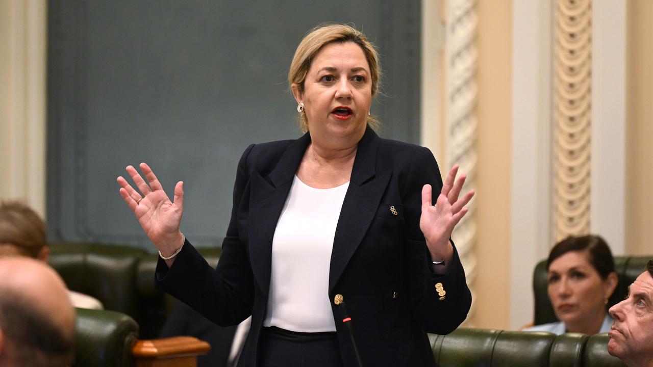 Queensland Premier Annastacia Palaszczuk speaks during Question Time at Parliament House.  Picture: Dan Peled