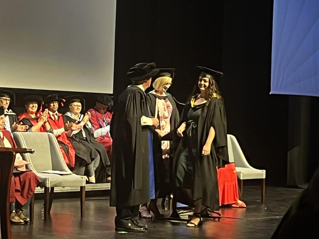 The University of the Sunshine Coast graduation ceremony at Maryborough's Brogla Theatre.