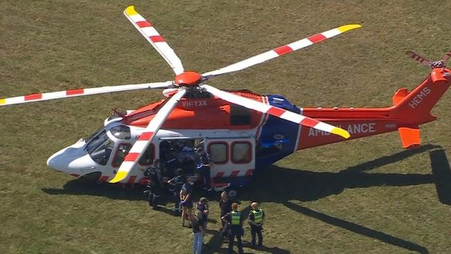 A man died from life-threatening injuries after an alleged assault in Wheatsheaf, near Daylesford. Picture : 7NEWS