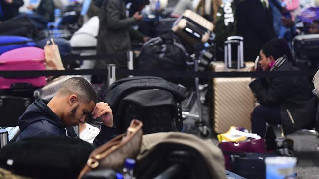 Drones spotted over the runway forced the shutdown of London's Gatwick Airport during one of the busiest times of the year. Picture: AP 