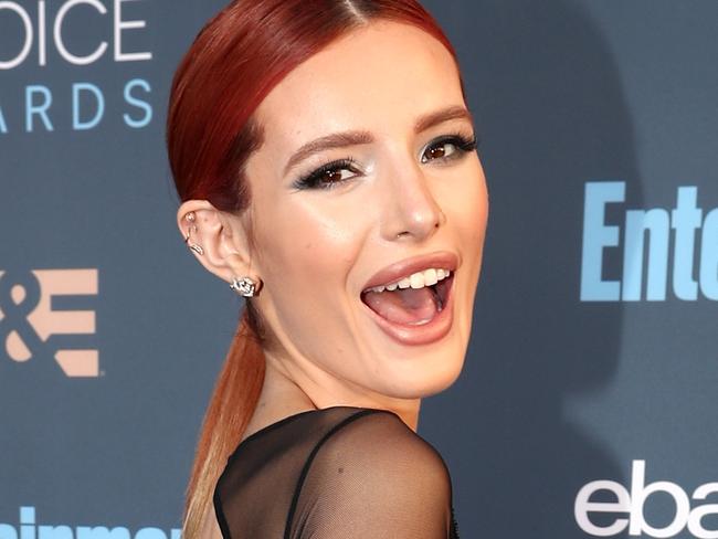 SANTA MONICA, CA - DECEMBER 11: Actress Bella Thorne attends The 22nd Annual Critics' Choice Awards at Barker Hangar on December 11, 2016 in Santa Monica, California. (Photo by Christopher Polk/Getty Images for The Critics' Choice Awards )