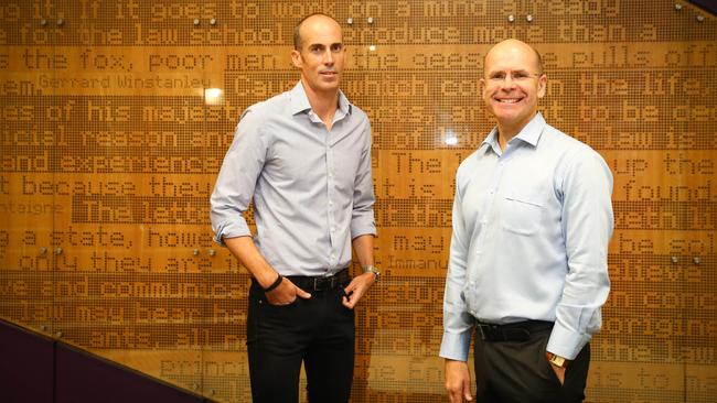 Andrew Lynch and George Williams at UNSW. Picture: Renee Nowytarger