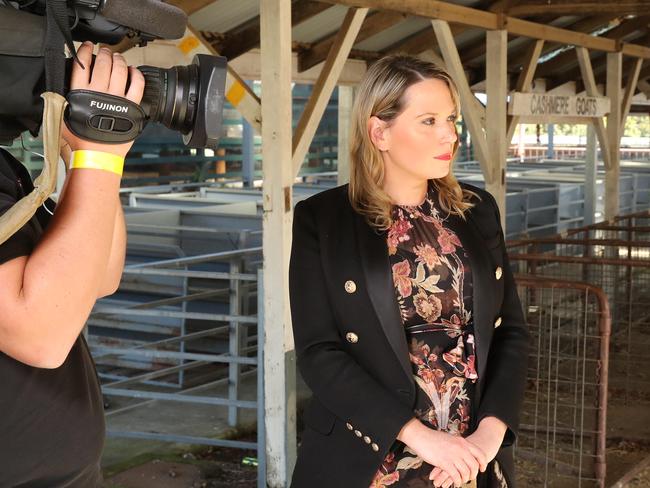 The Daily telegraph Bush Summit in Cooma.The Hon. Anthony Albanese, MP interviewed by Anna Caldwell for Sky News. Picture Rohan Kelly