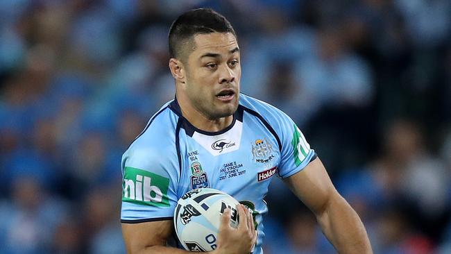 Jarryd Hayne makes a run in Origin II, 2017. Picture: Brett Costello