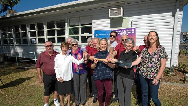 COMMUNITY ACTION: Ground has been broken at Pete's Place in the Community Village. Picture: Trevor Veale