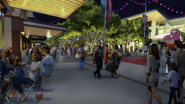 Artist impression of the proposed revamp of central Southport. Picture: Supplied by the Gold Coast City Council