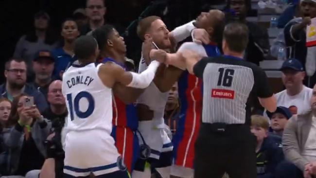 There were seven players and coaches ejected.